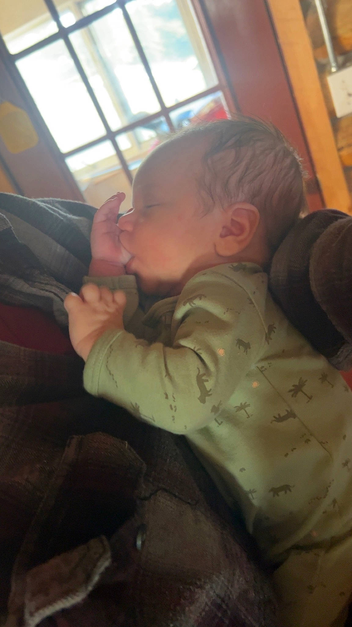 Axton joined the competition — help win amazing prizes! baby, baby_toddler_clothing, bedtime, cheek, child, comfort, elbow, flooring, fun, mouth, nap, nose, person, room, sitting, sleep, thumb, tints_and_shades, toddler, wood