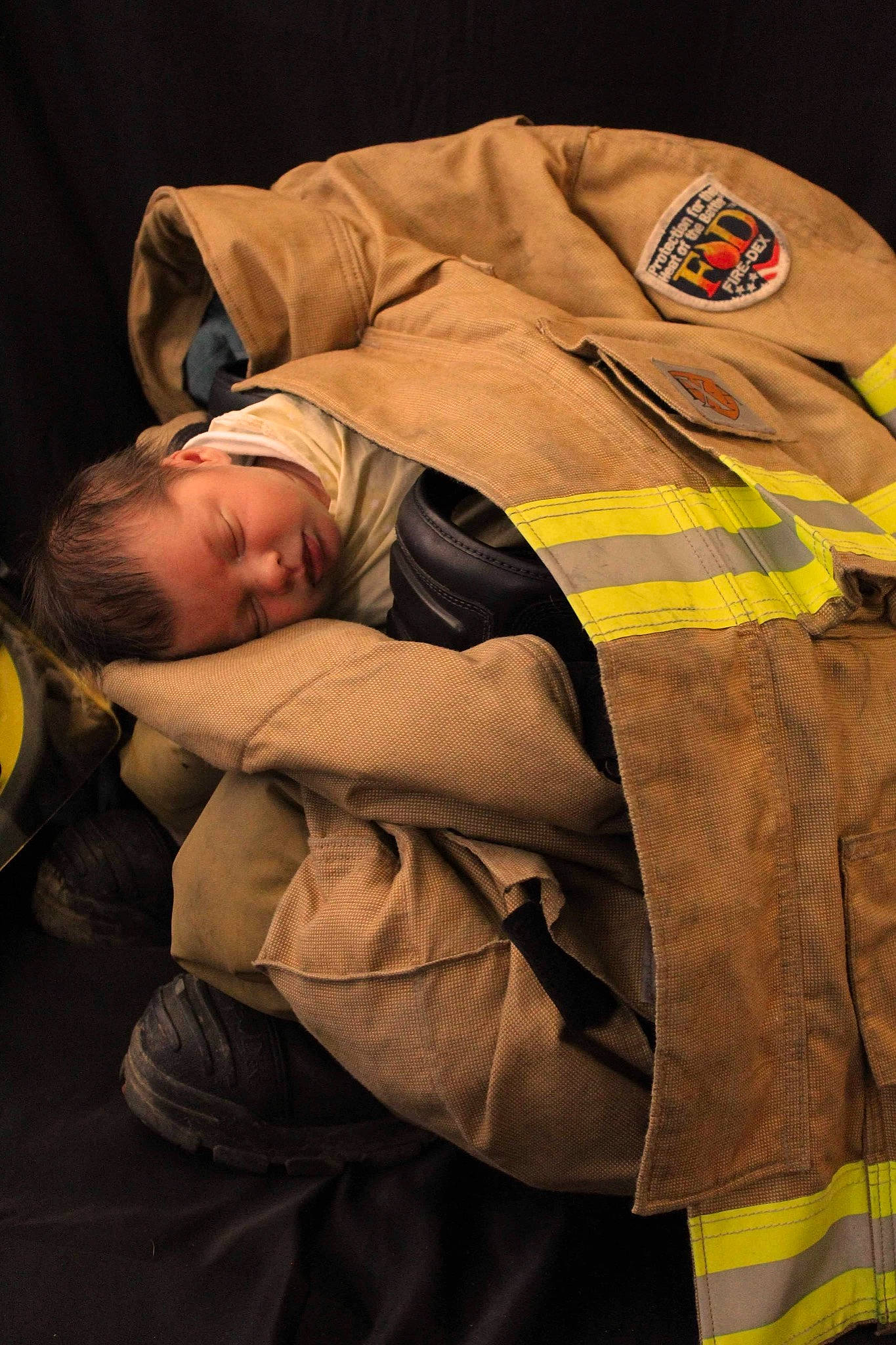 Bradley joined the competition — help win amazing prizes! bedtime, comfort, event, high_visibility_clothing, khaki_pants, linens, nap, pattern, person, sleep, sleeve, uniform