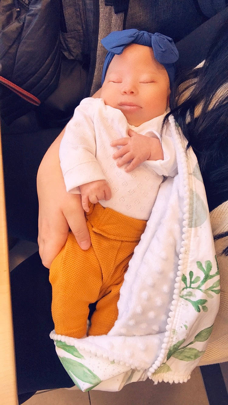 Leslie joined the competition — help win amazing prizes! arm, baby, birth, child, person, sleep, toddler