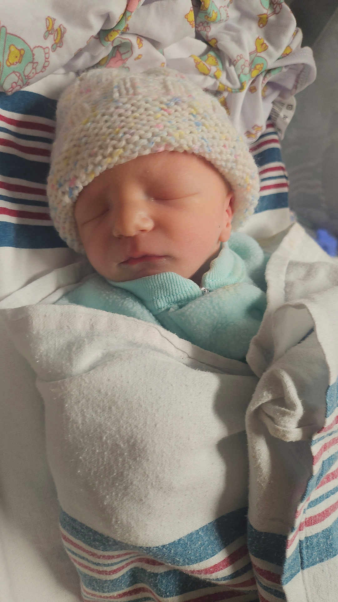 Huxlen is registered to the contest to win money with this photo: newborn, baby, sleeping, hat, blanket, swaddled, infant, cozy, soft, cute, child, portrait, closeup, indoors, wearing, clothing, peaceful, resting, tiny, human