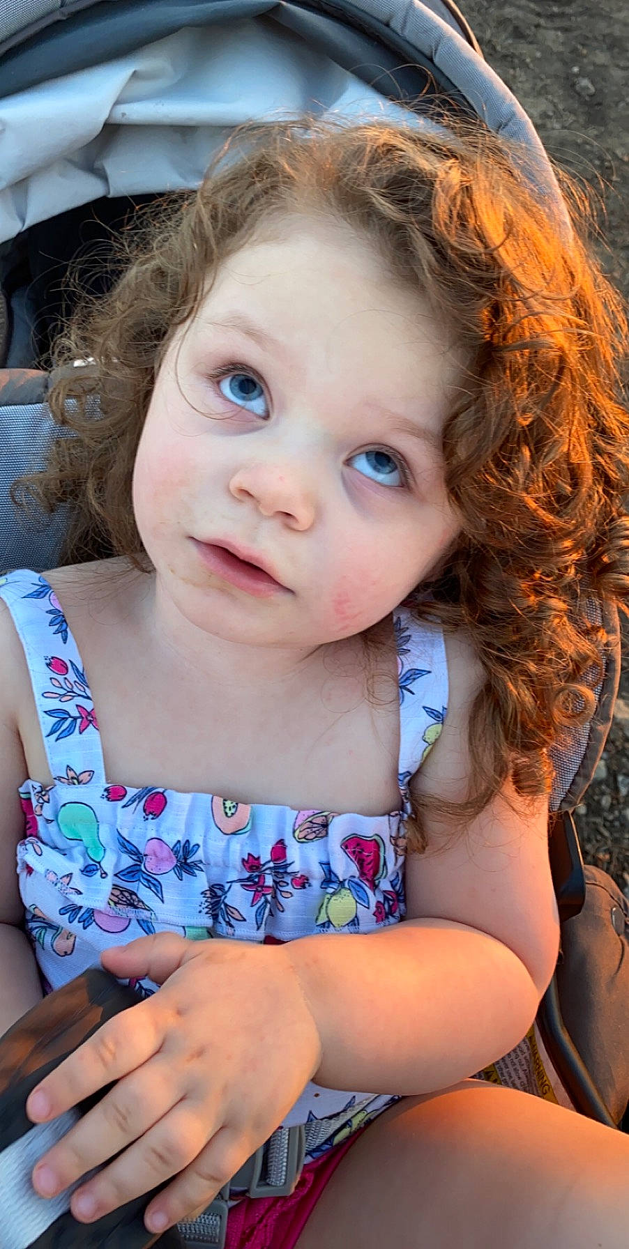 Emmalea is registered to the contest to win money with this photo: baby, beauty, blond, brown_hair, cheek, child, child_model, chin, eye, face, hair, hairstyle, head, iris, lip, nose, person, sitting, skin, smile