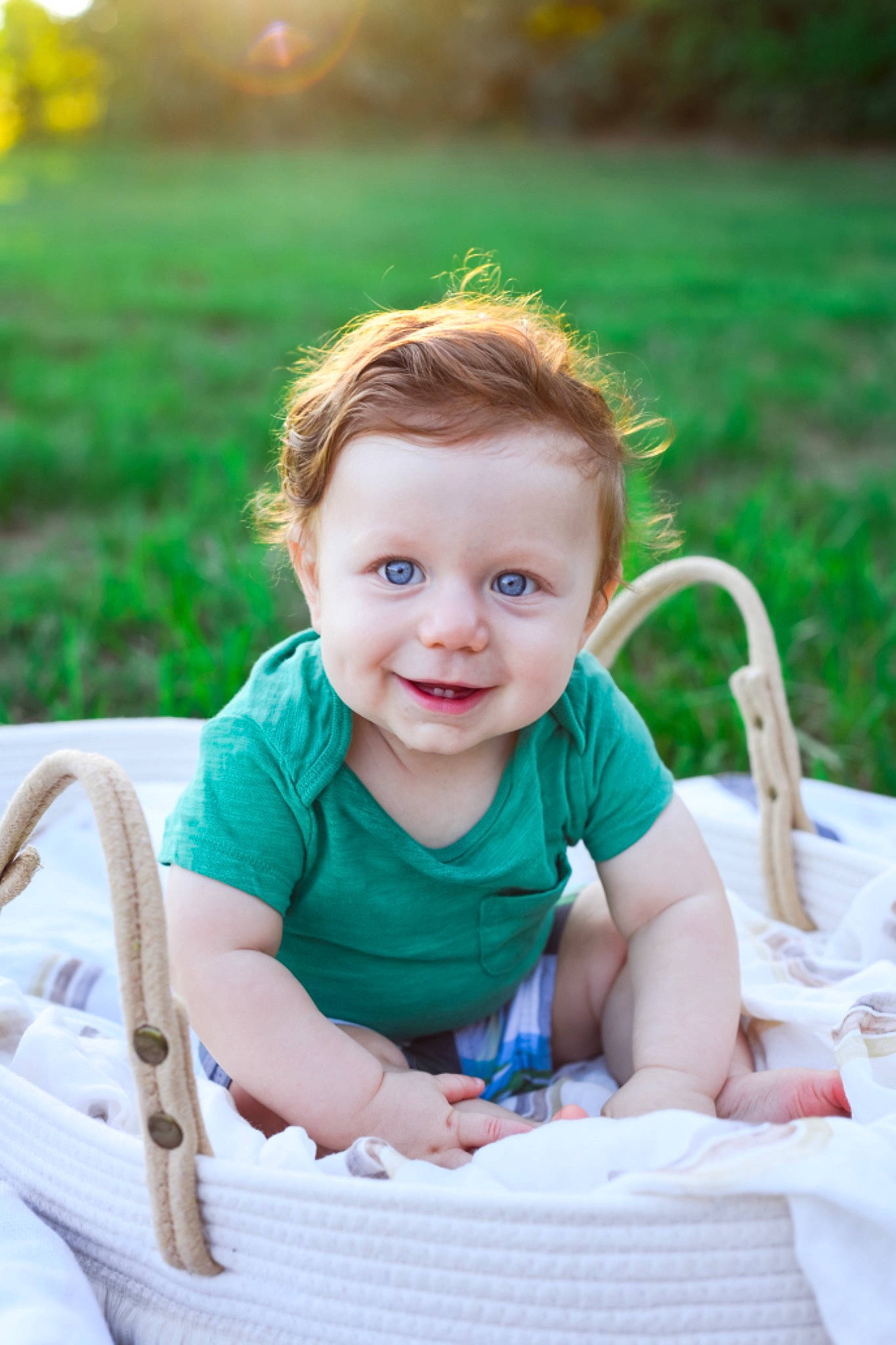 Chayse is registered to the contest to win money with this photo: baby, baby_toddler_clothing, child, eye, flash_photography, fun, grass, hairstyle, happy, head, joy, leisure, people, people_in_nature, person, photograph, plant, recreation, skin, smile
