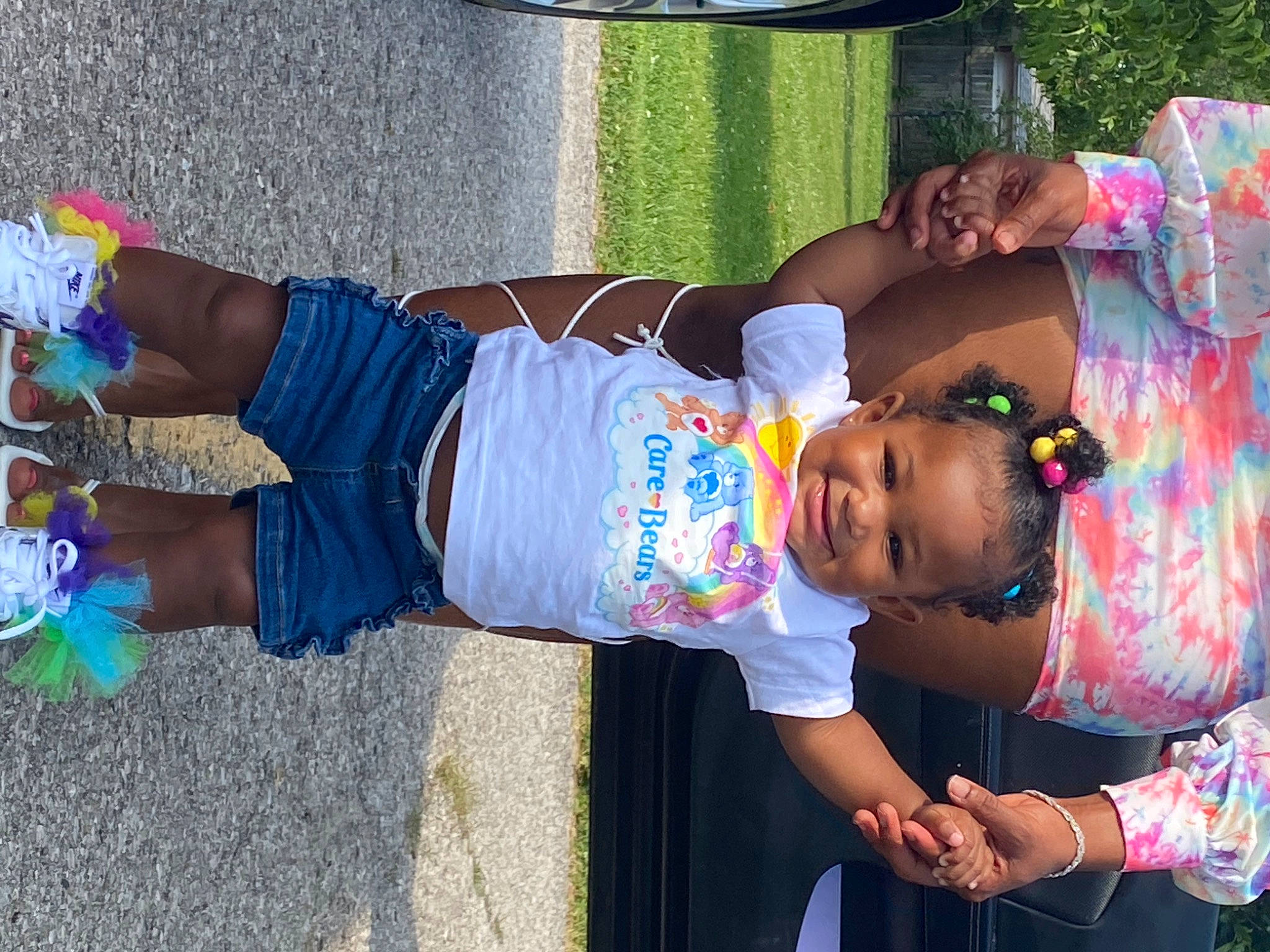 Kehlani joined the competition — help win amazing prizes! arm, baby, baby_toddler_clothing, blue, child, event, facial_expression, fun, green, hairstyle, happy, hat, human, human_leg, joy, leisure, magenta, person, pink, recreation