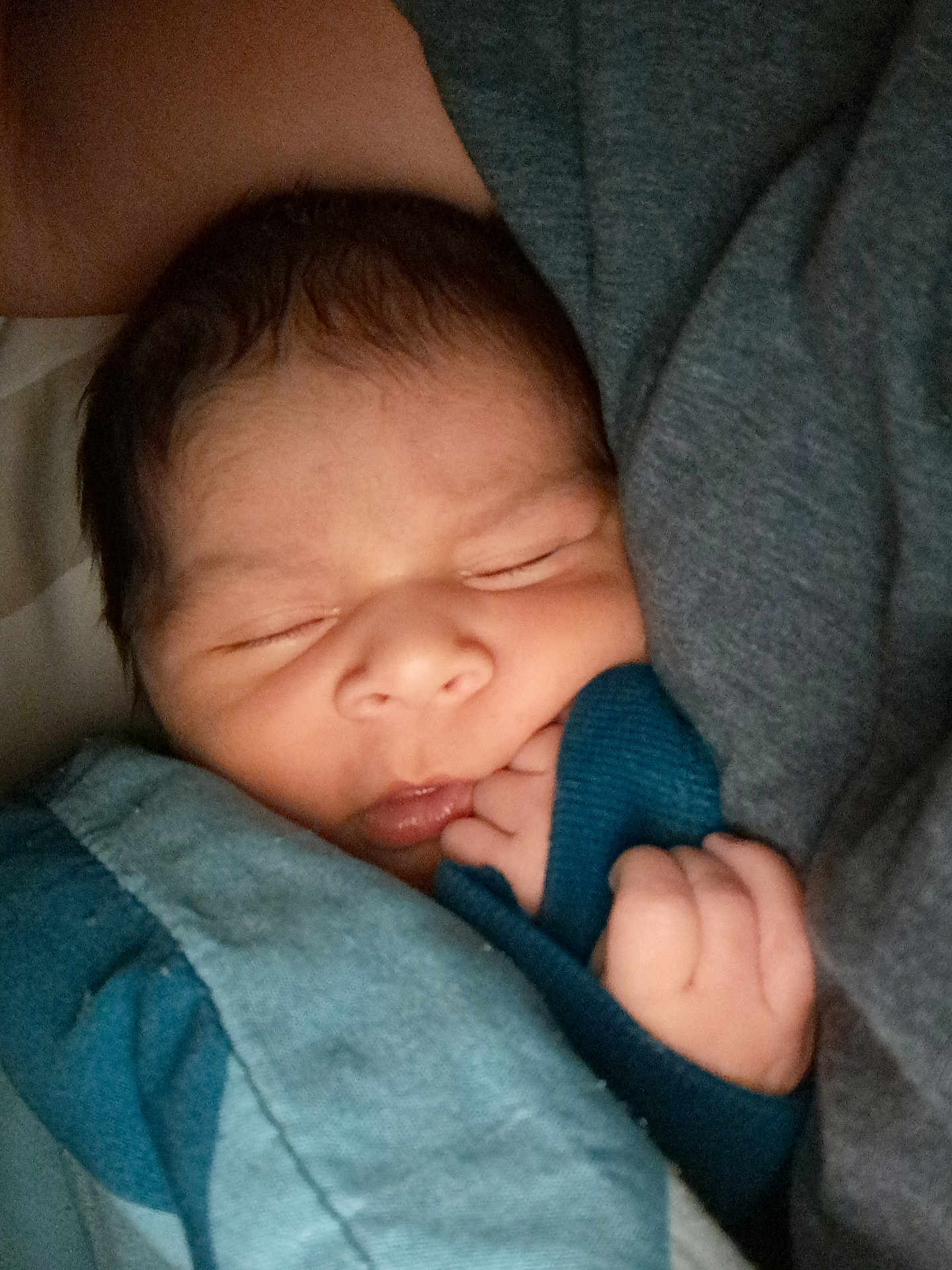 Alonso Fermin joined the competition — help win amazing prizes! newborn, baby, sleeping, blanket, cozy, infant, face, hand, closeup, peaceful, soft, comfort, cute, child, portrait, rest, warm, tiny, snuggle, clothing