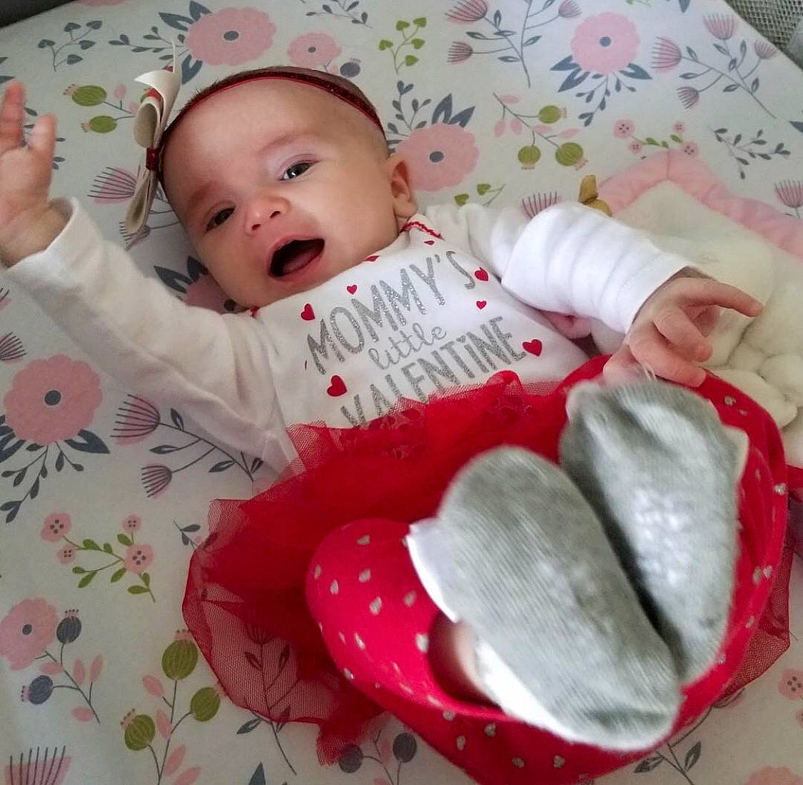 Mia Rose joined the competition — help win amazing prizes! baby, baby_products, baby_sleeping, baby_toddler_clothing, bedtime, cheek, child, happy, mouth, person, pink, product, skin, smile, textile, toddler