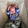 Samuel joined the competition — help win amazing prizes! baby, sleeping, blanket, blue_clothing, crib, bassinet, patterned_fabric, infant, face, hands, cozy, rest, child, soft_texture, home_interior, blanket_fold, peaceful, newborn, infant_clothing, nap