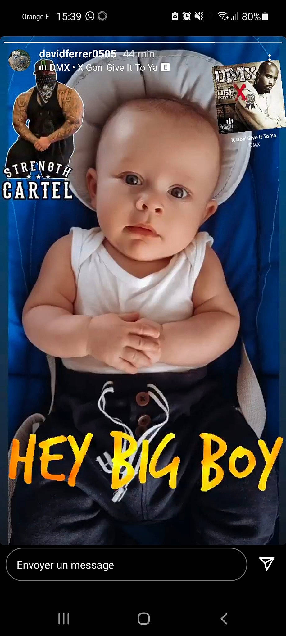 Denzel a rejoint le concours — aidez-le/la à gagner de superbes lots ! baby, baby_toddler_clothing, black, cheek, chest, child, cool, electric_blue, eyelash, flash_photography, font, happy, muscle, person, photo_caption, photograph, product, sleeve, snapshot, t_shirt