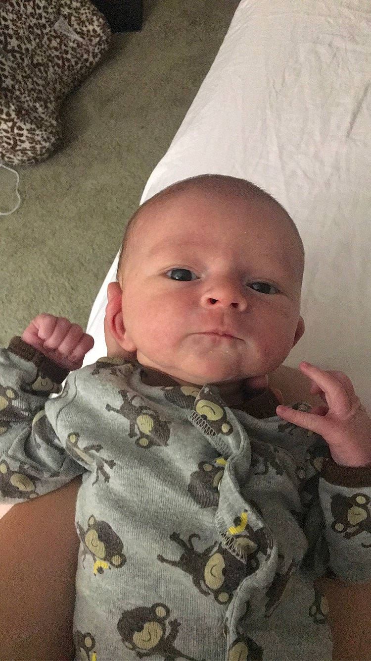 Kaisyn is registered to the contest to win money with this photo: baby, baby_products, baby_toddler_clothing, cheek, child, eye, face, finger, head, lip, mouth, nose, person, skin, toddler