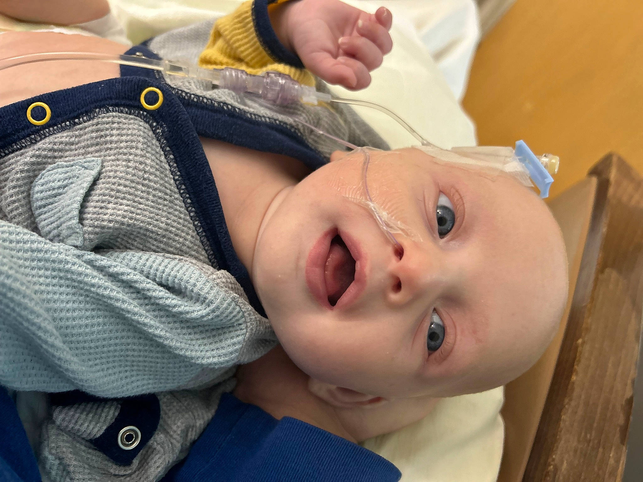 Conan is registered to the contest to win money with this photo: baby, baby_products, baby_toddler_clothing, cheek, child, comfort, eyelash, fashion_accessory, grass, happy, hat, lip, mouth, nose, person, portrait_photography, skin, smile, toddler, tree