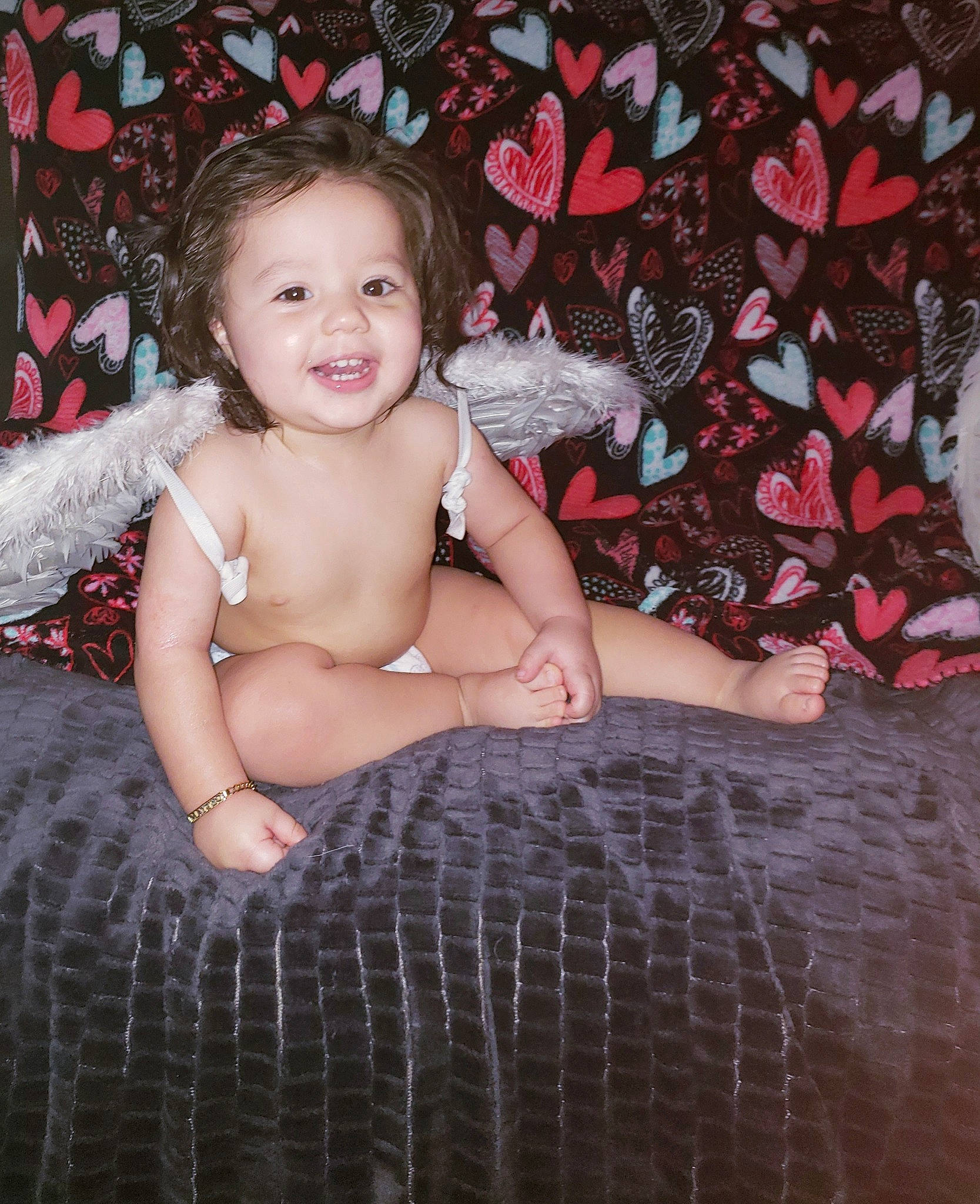 Matteo is registered to the contest to win money with this photo: baby, beauty, cheek, chest, child, child_model, face, joy, leg, muscle, person, photography, pink, sitting, skin, smile, toddler, trunk