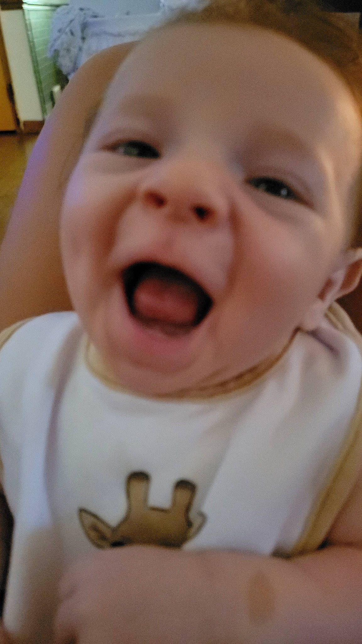 Owen joined the competition — help win amazing prizes! baby, cheek, chin, eye, eyebrow, finger, gesture, happy, head, iris, jaw, lip, mouth, neck, nose, person, skin, sleeve, smile, tongue