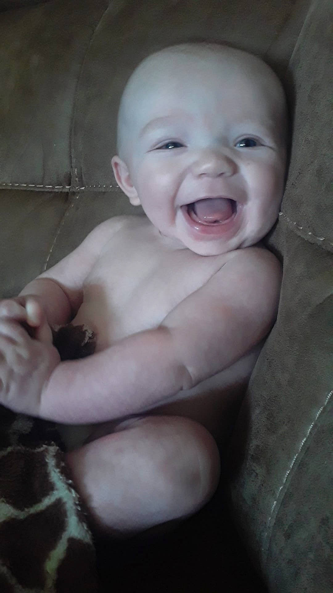 Harlem joined the competition — help win amazing prizes! baby, baby_laughing, baby_making_funny_faces, cheek, child, face, facial_expression, finger, hand, laugh, mouth, nose, person, skin, smile, toddler