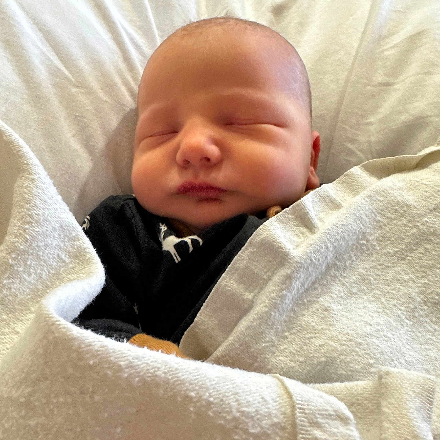 Walker is registered to the contest to win money with this photo: architecture, baby, bed, bedroom, blanket, building, cushion, face, furniture, head, homedecor, hospital, indoors, newborn, person, photography, portrait, quilt, room, sleeping