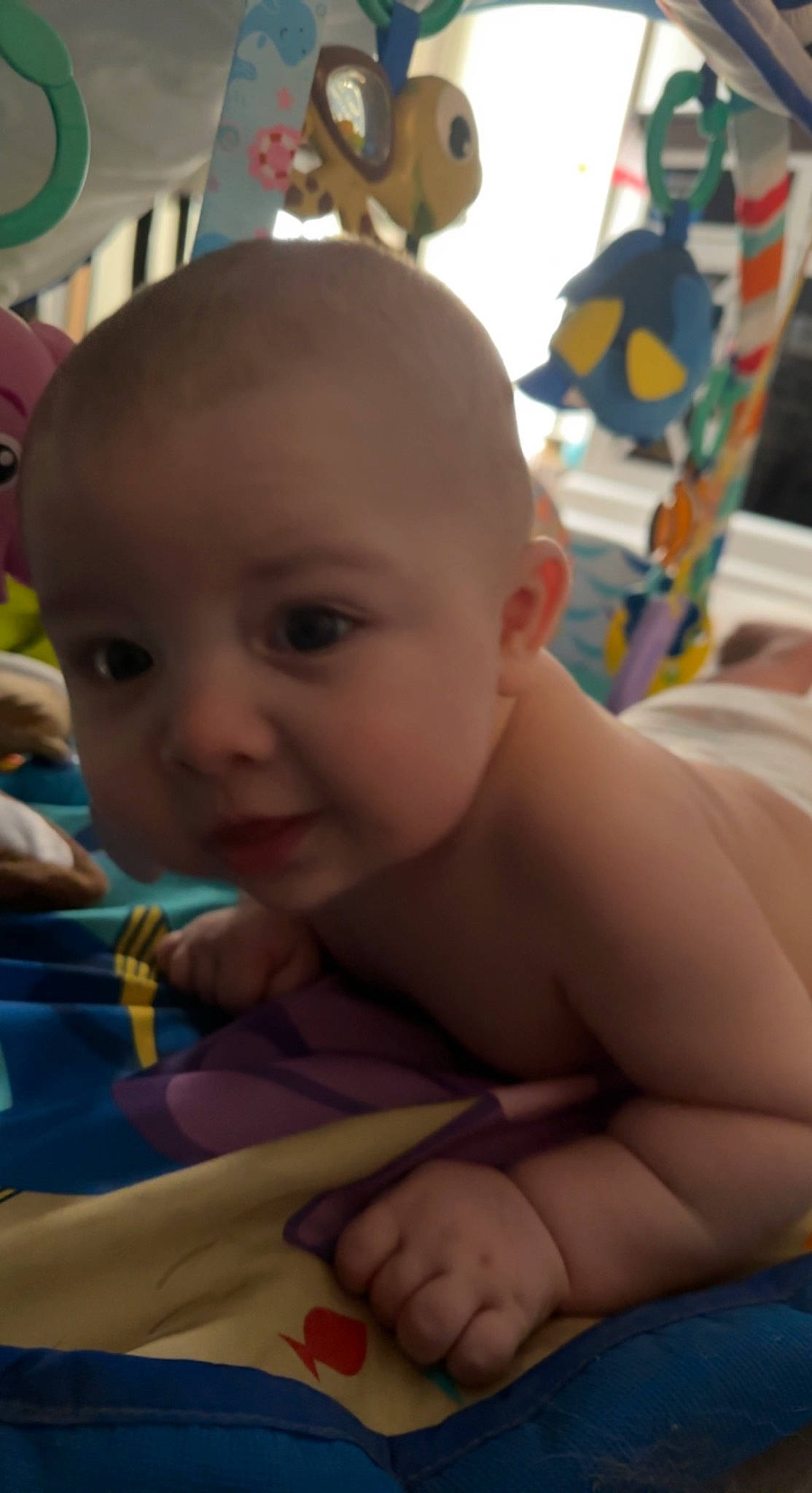 Wyatt joined the competition — help win amazing prizes! abdomen, baby, baby_products, cheek, chest, child, chin, finger, fun, happy, leisure, mouth, nose, organ, person, room, skin, smile, thumb, toddler