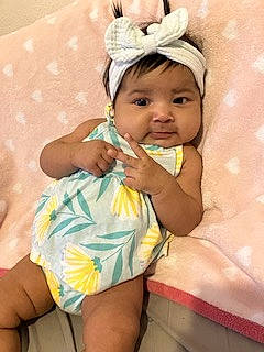 Faylyn joined the competition — help win amazing prizes! abdomen, baby, baby_toddler_clothing, child, eyelash, fashion_accessory, fun, hair_accessory, happy, headband, headpiece, headwear, human_body, human_leg, jewellery, person, pink, skin, thigh, toddler