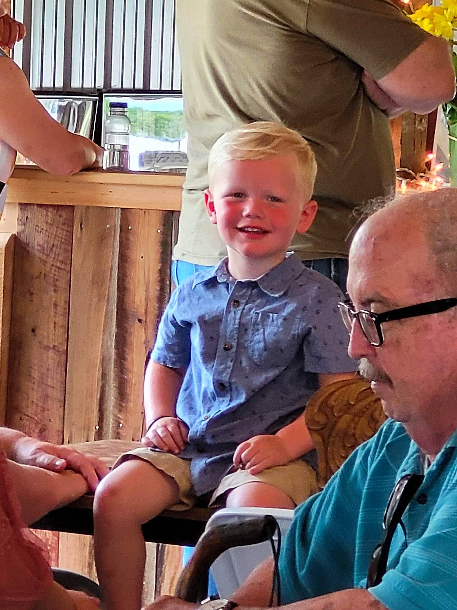 Nicholas joined the competition — help win amazing prizes! blond, chair, child, event, eyewear, fun, happy, human_leg, joint, joy, lap, leg, leisure, mammal, muscle, organ, people, person, sitting, smile