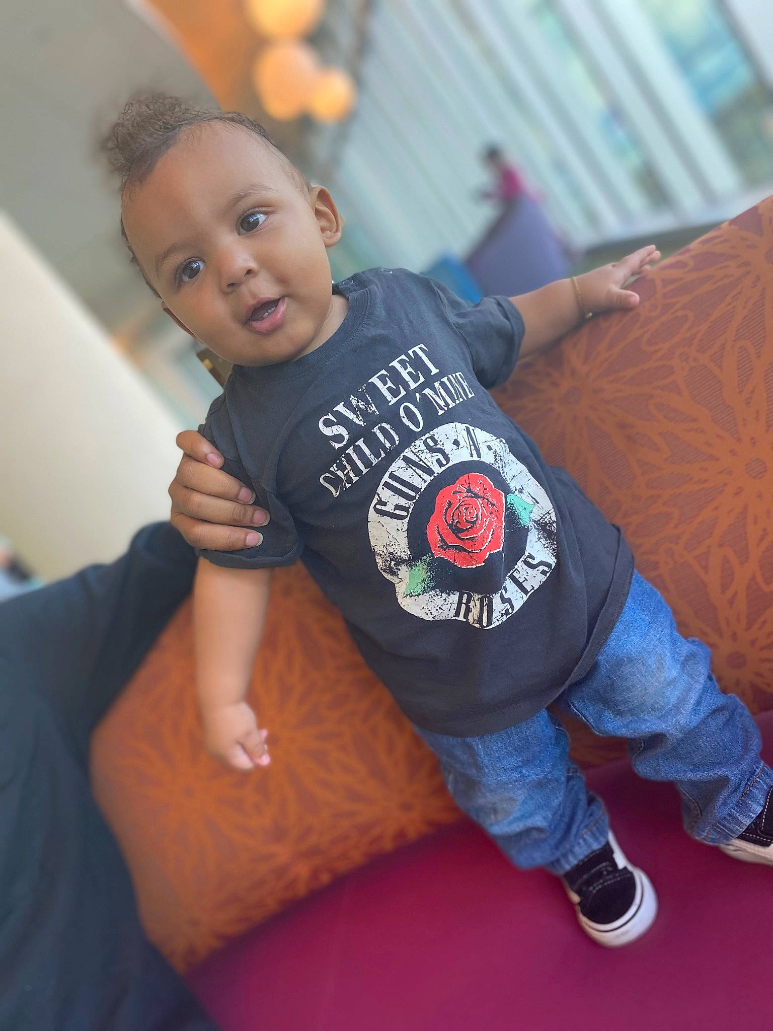 Micheal joined the competition — help win amazing prizes! arm, baby_toddler_clothing, black_hair, chin, elbow, finger, flash_photography, flooring, gesture, happy, jeans, joint, leg, leisure, mouth, person, shoulder, skin, sleeve, t_shirt