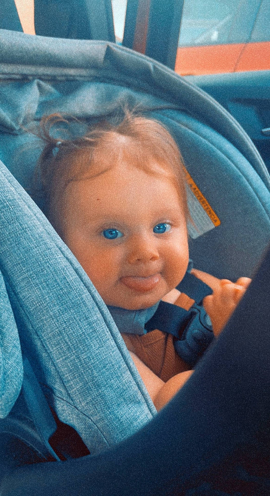 Reese joined the competition — help win amazing prizes! auto_part, azure, baby, baby_carriage, baby_products, car_seat, car_seat_cover, cheek, comfort, electric_blue, eyebrow, iris, nose, person, plant, tints_and_shades, toddler, tree, vehicle_door, window