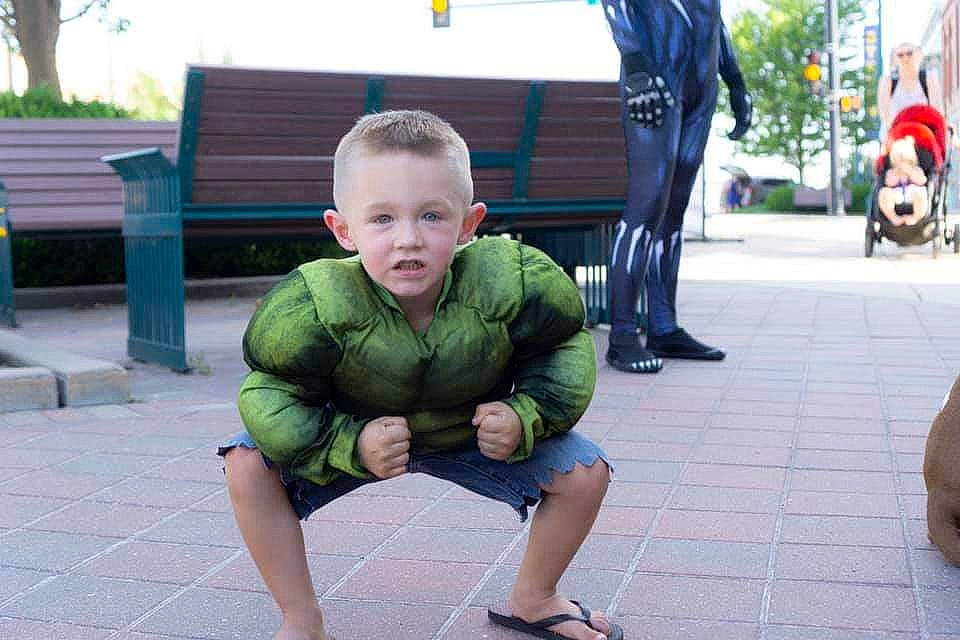 Chase joined the competition — help win amazing prizes! child, leg, person, plant, sitting, smile, toddler, vacation