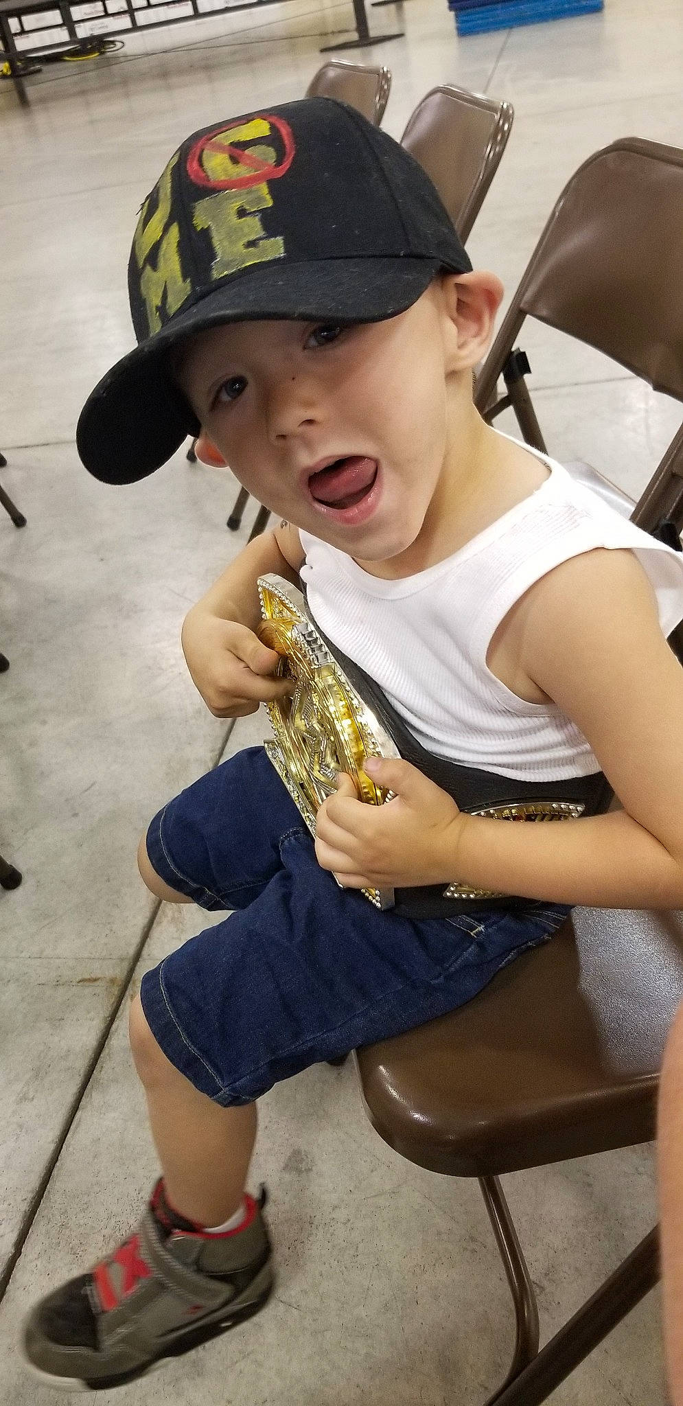 Chase joined the competition — help win amazing prizes! arm, baseball_cap, cap, fashion_accessory, finger, hat, headgear, headwear, leg, person, sun_hat, thigh