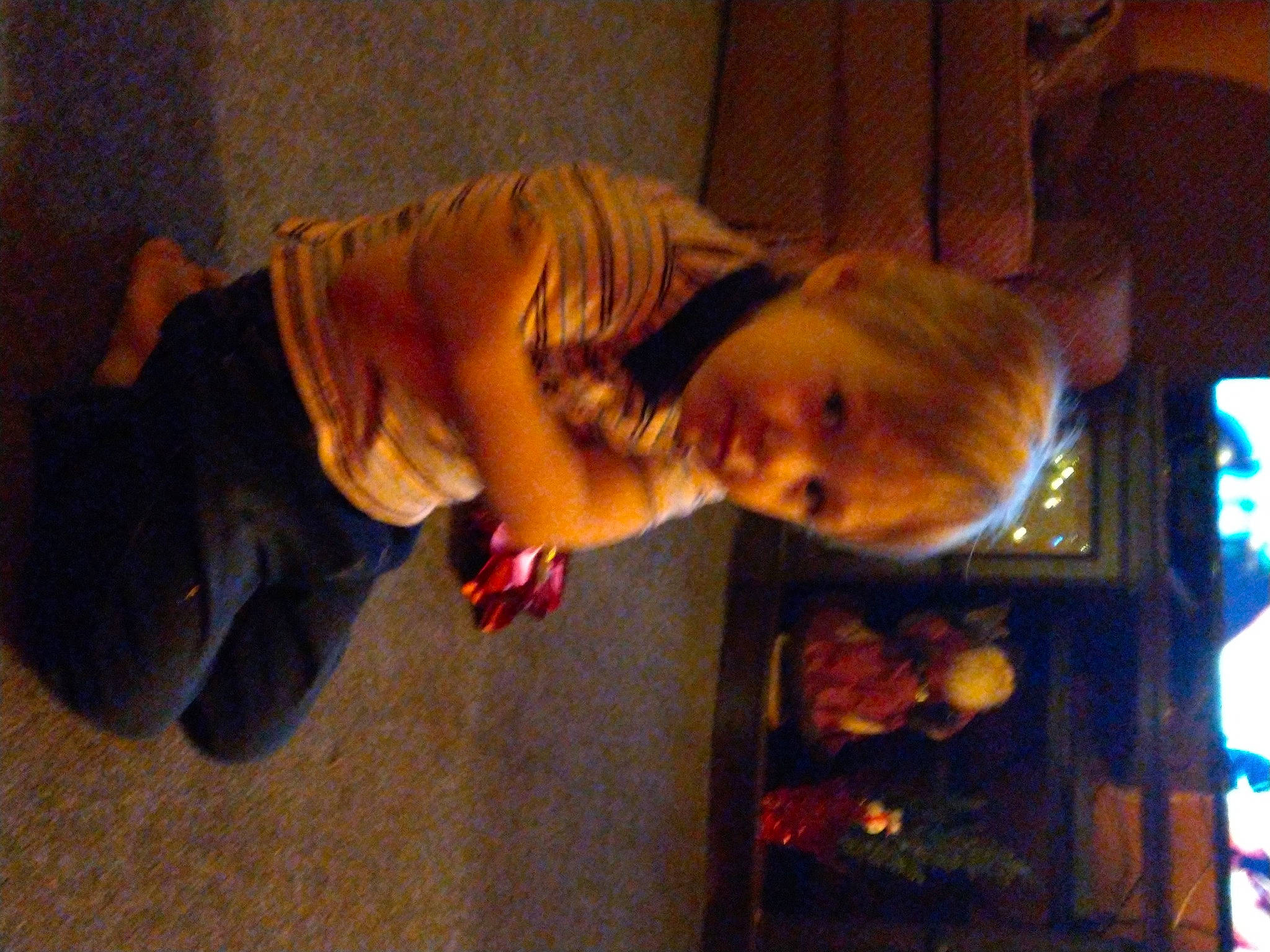 Azzy is registered to the contest to win money with this photo: child, comfort, flooring, fun, person, room, toddler, tree, wood