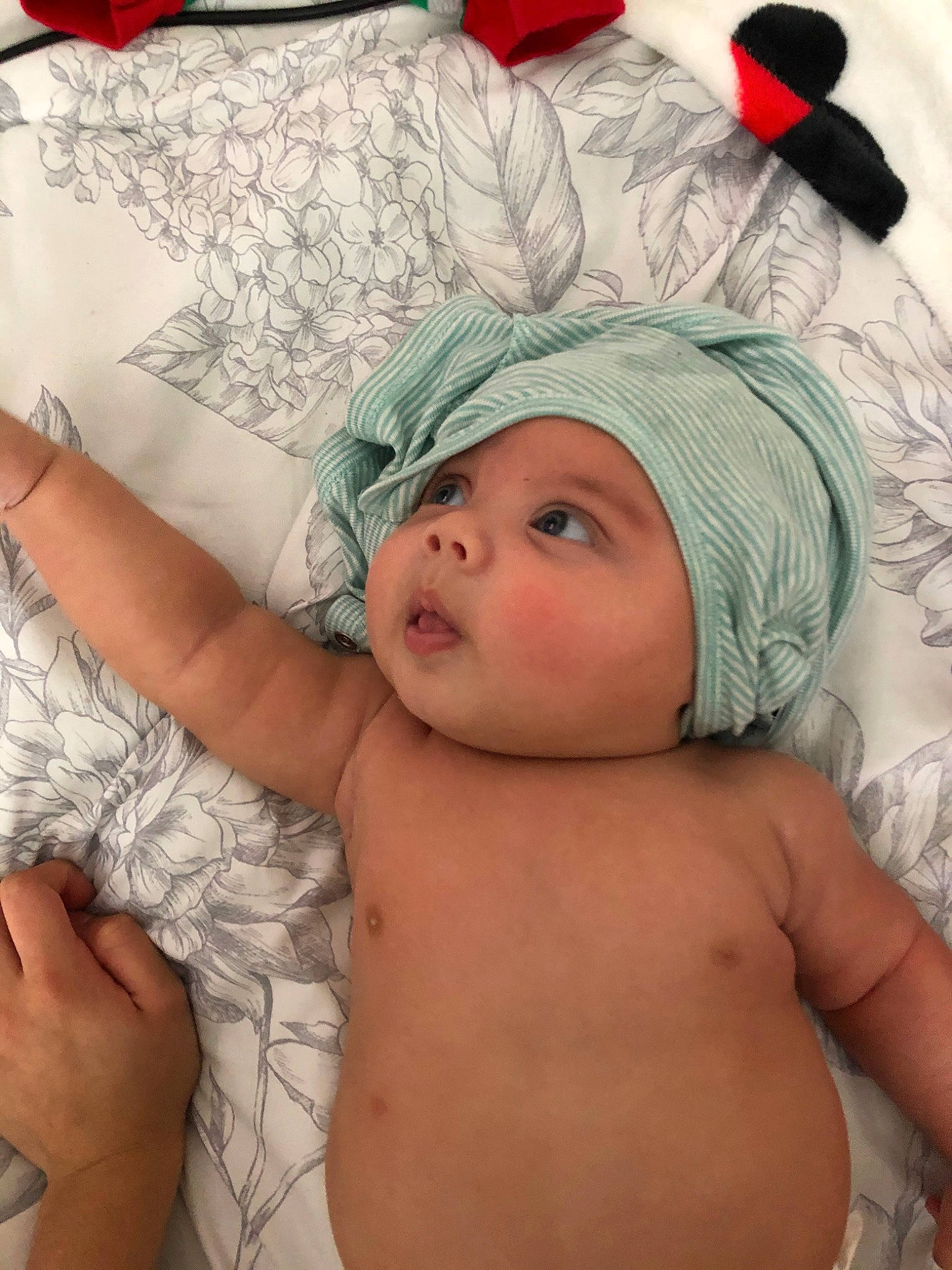 Makai joined the competition — help win amazing prizes! abdomen, baby, baby_toddler_clothing, carmine, cheek, child, coquelicot, costume_accessory, flesh, headwear, linens, nail, paper, paper_product, person, skin, stomach, textile, toddler