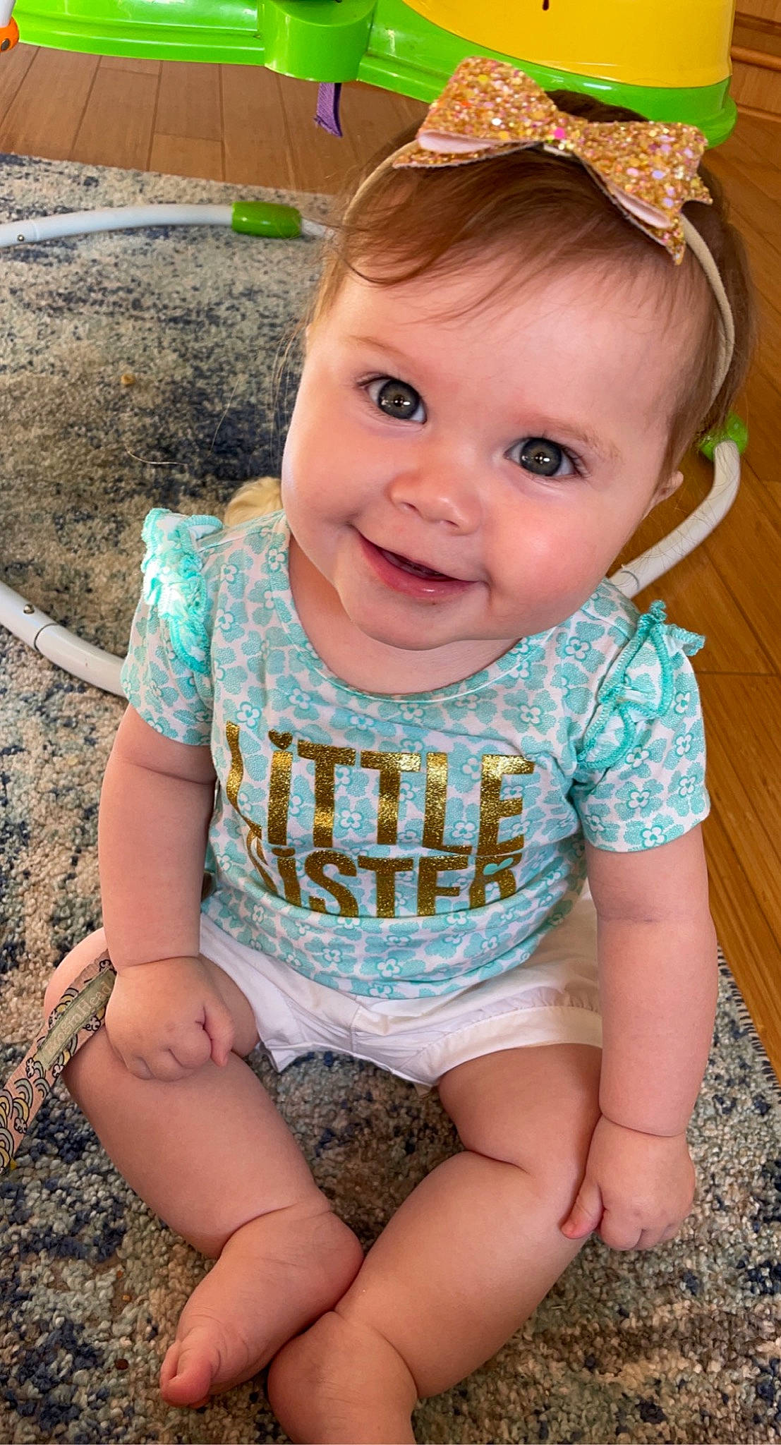 Seylah joined the competition — help win amazing prizes! baby_toddler_clothing, cheek, chin, eye, face, grass, green, happy, head, iris, joy, leaf, leg, lip, organ, person, pink, skin, sleeve, smile