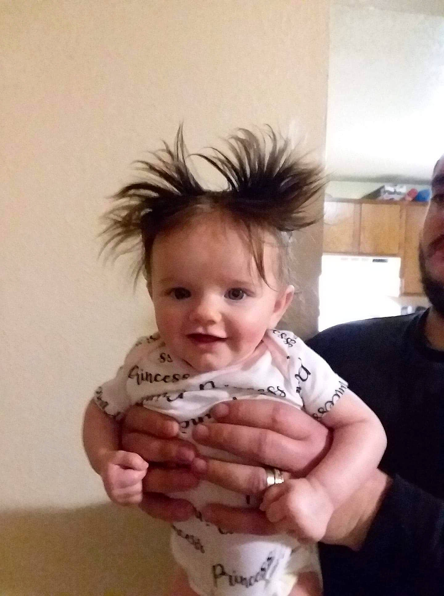 Myka joined the competition — help win amazing prizes! baby, child, head, joy, person, thumb, toddler