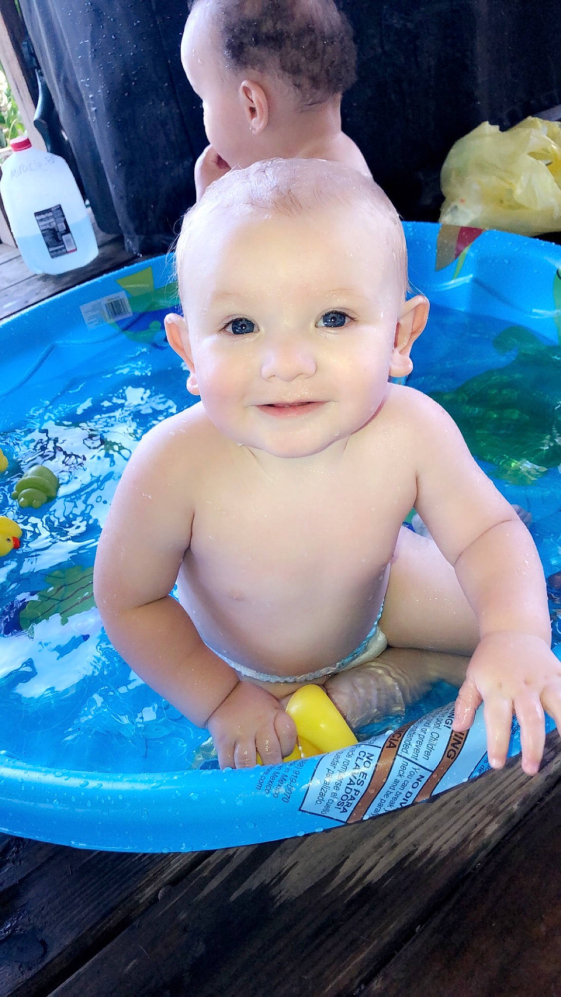 Drayton joined the competition — help win amazing prizes! baby, baby_bathing, baby_products, bathing, bathtub, child, fun, leisure, person, product, skin, toddler