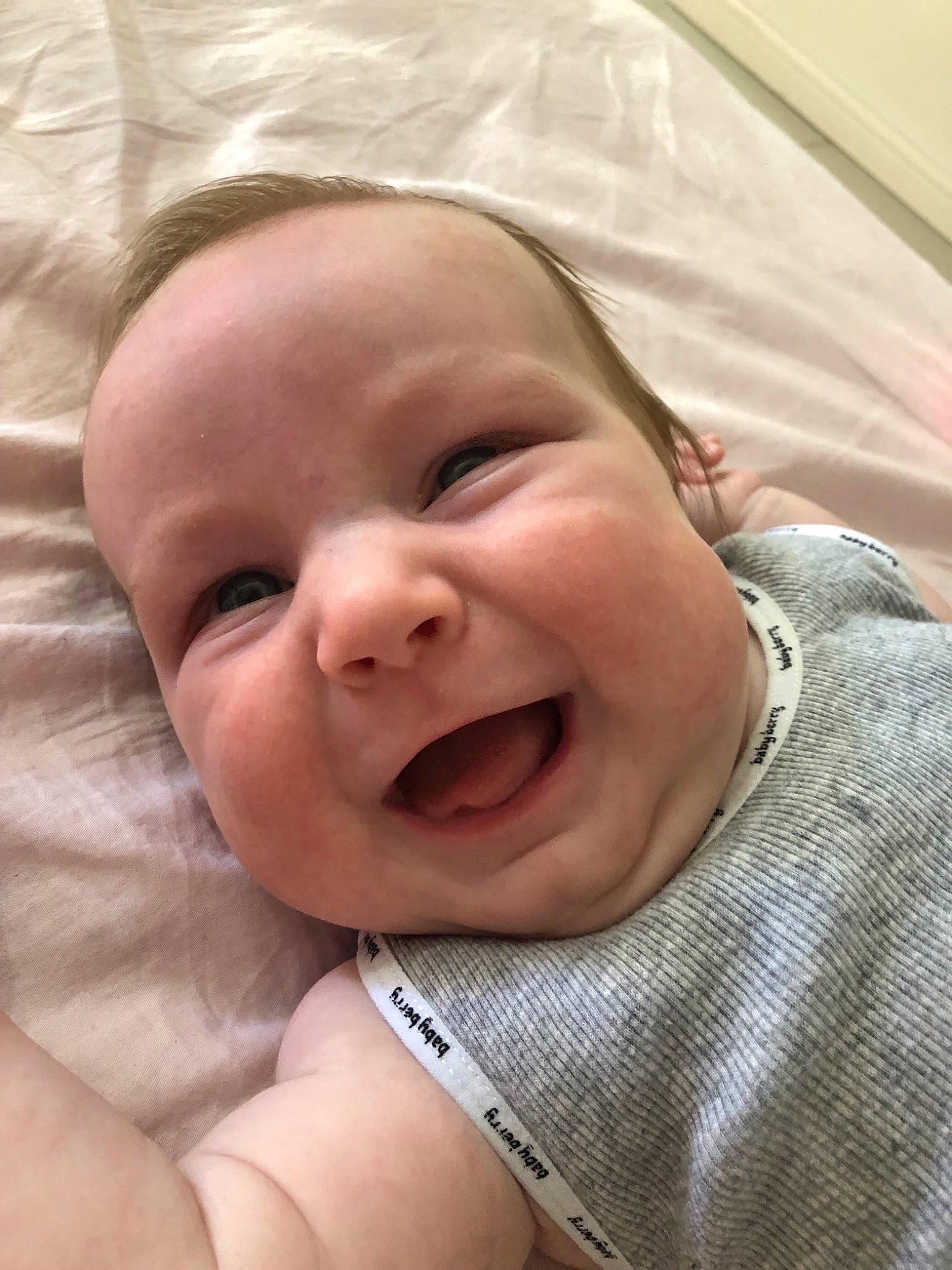 Byron joined the competition — help win amazing prizes! baby, birth, cheek, child, face, facial_expression, head, laugh, lip, mouth, nose, person, skin, smile, toddler, yawn
