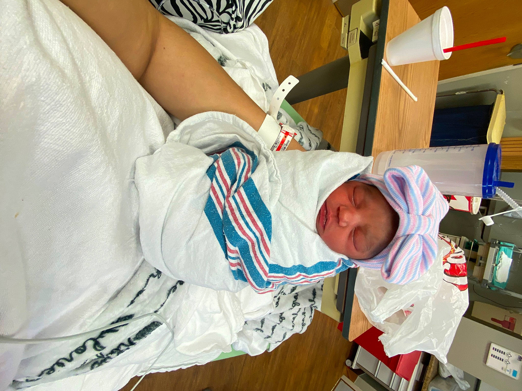 Haizlee joined the competition — help win amazing prizes! baby, child, comfort, elbow, hat, headwear, human_leg, knee, person, room, service, sitting, t_shirt, thigh, toddler, wrist