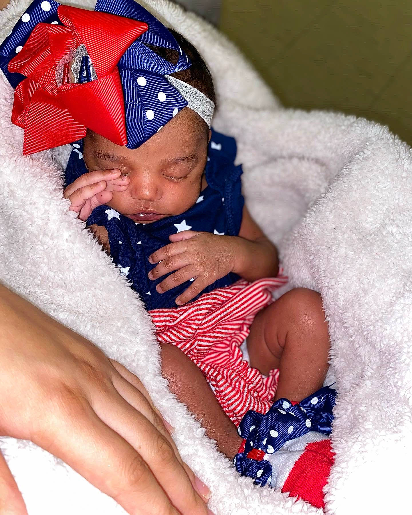 Haizlee is registered to the contest to win money with this photo: arm, azure, baby, baby_sleeping, baby_toddler_clothing, cap, comfort, eye, facial_expression, finger, gesture, hand, human, human_body, mouth, person, product, skin, textile, thigh