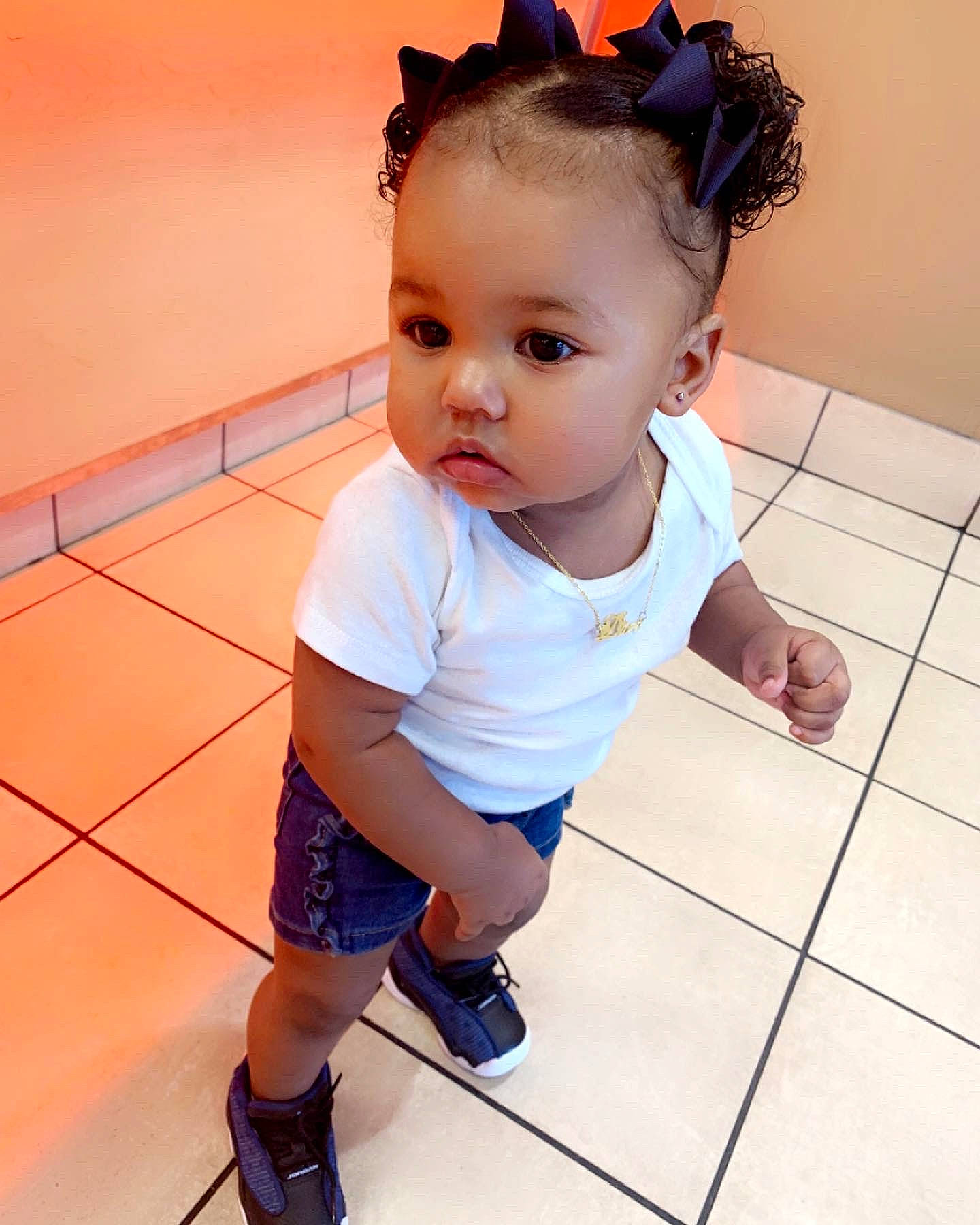 Diore joined the competition — help win amazing prizes! arm, baby, baby_toddler_clothing, child, electric_blue, floor, flooring, happy, headband, human_leg, joint, knee, leg, pattern, person, shorts, skin, sleeve, t_shirt, thigh