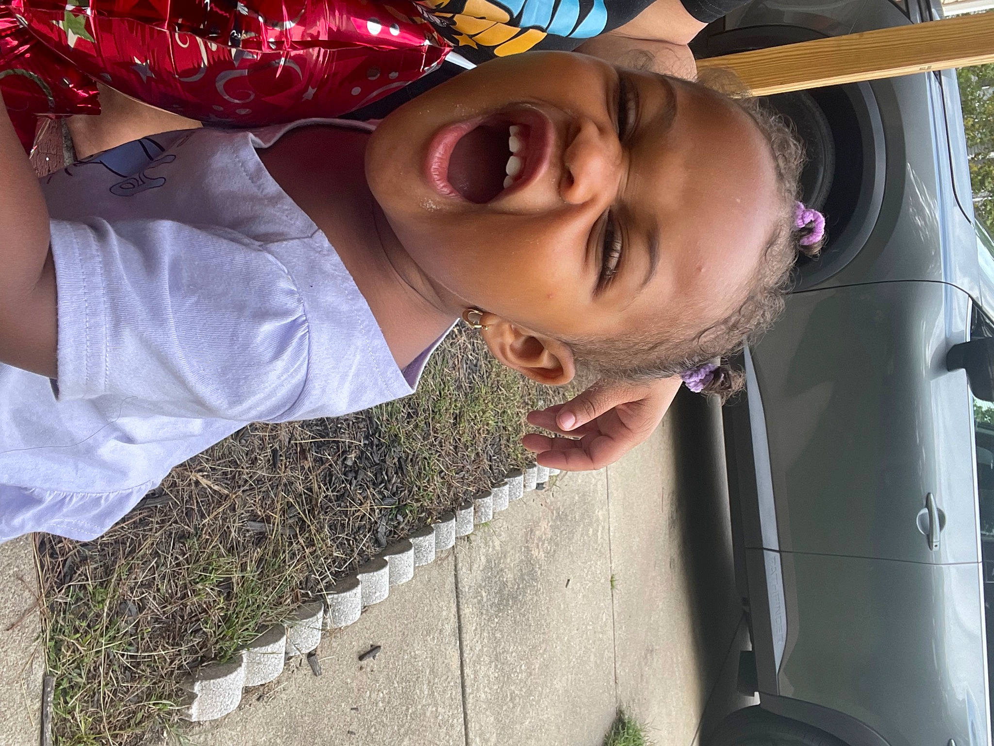 Hannah joined the competition — help win amazing prizes! automotive_exterior, automotive_lighting, baseball_cap, beauty, cap, car, eyewear, fun, grass, happy, hat, leisure, lip, motor_vehicle, person, pink, smile, summer, sun_hat, toddler