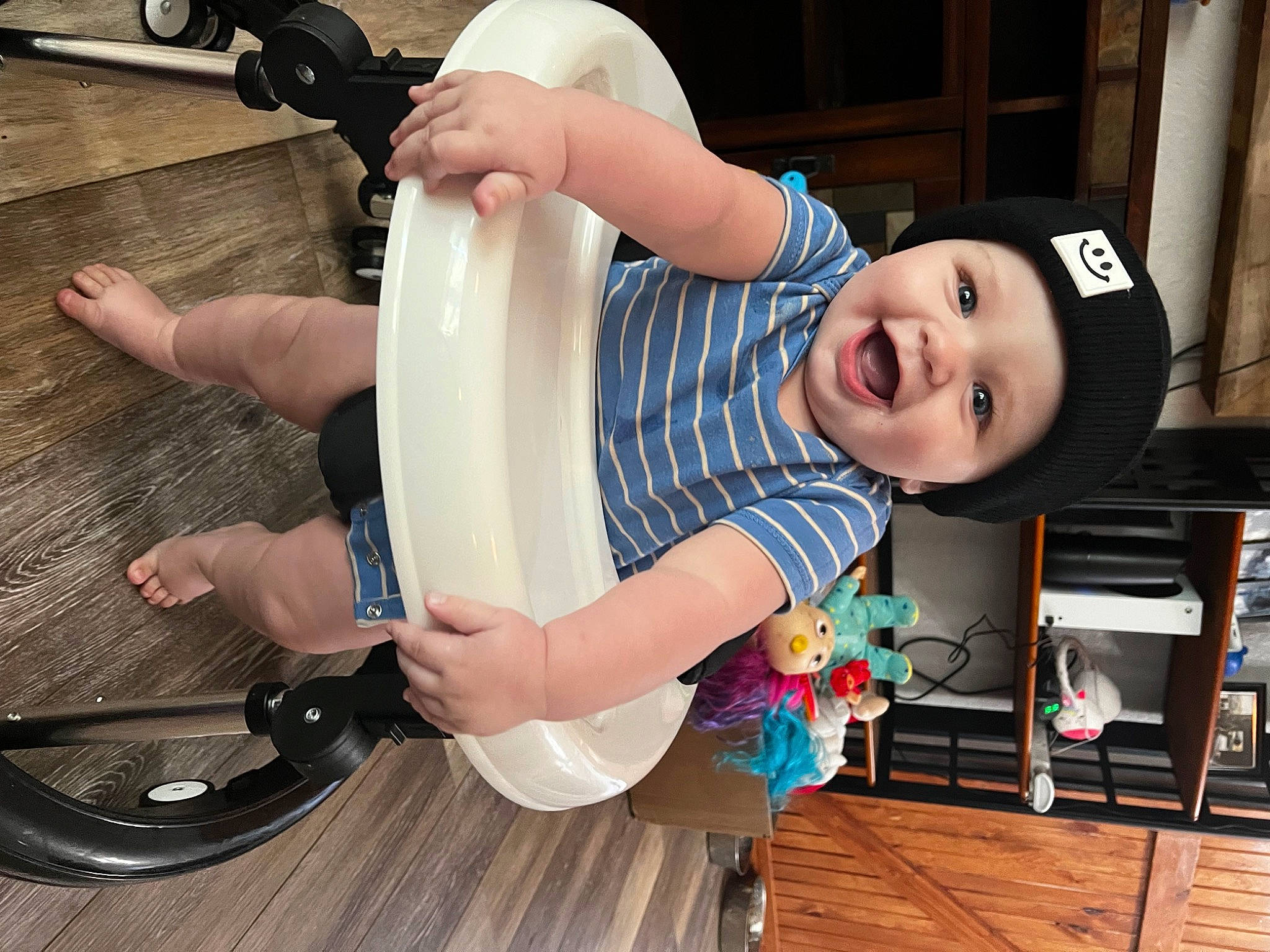 Ryker joined the competition — help win amazing prizes! baby, baby_toddler_clothing, child, cooking, cooktop, cookware_and_bakeware, fun, gas_stove, happy, hardwood, hat, headwear, homemaker, joy, kitchen, kitchen_appliance, kitchen_stove, person, smile, stove