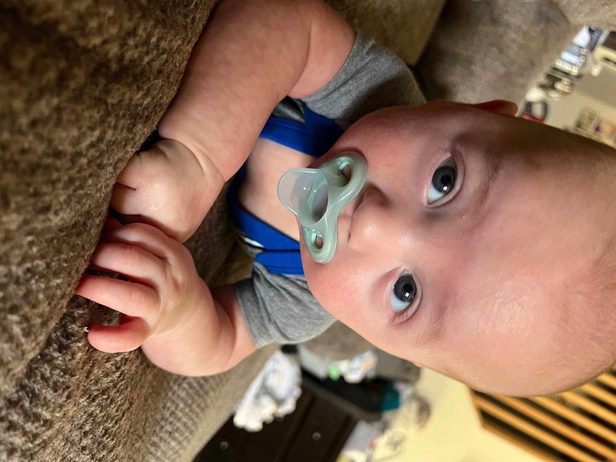 Zaemian is registered to the contest to win money with this photo: baby, cheek, chest, child, chin, close_up, ear, eyebrow, eyelash, finger, gesture, happy, iris, lip, mouth, nail, nose, person, skin, toddler