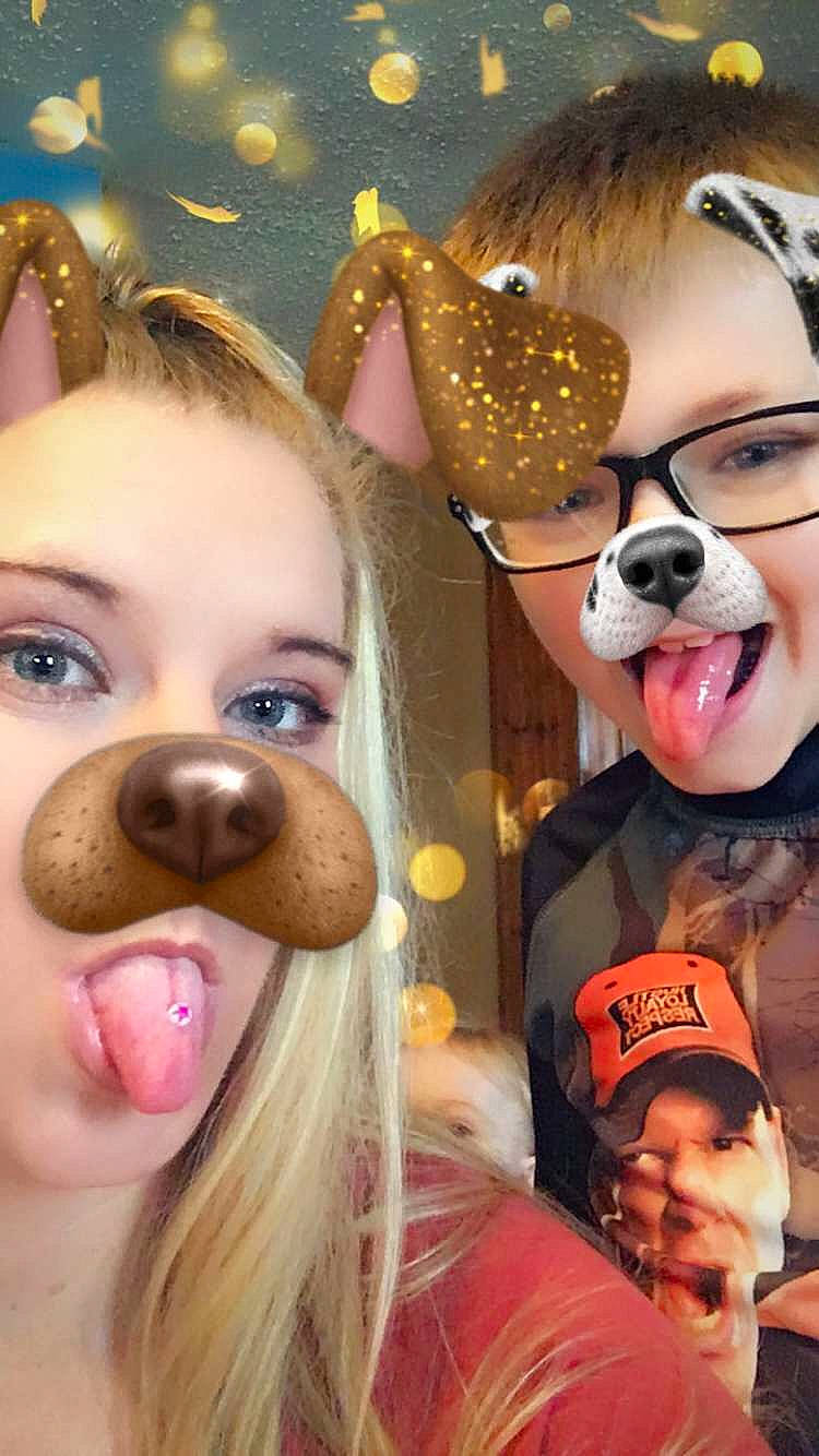 David Jr is registered to the contest to win money with this photo: canidae, cheek, companion_dog, ear, face, fawn, fun, head, nose, person, puppy_love, selfie, snout