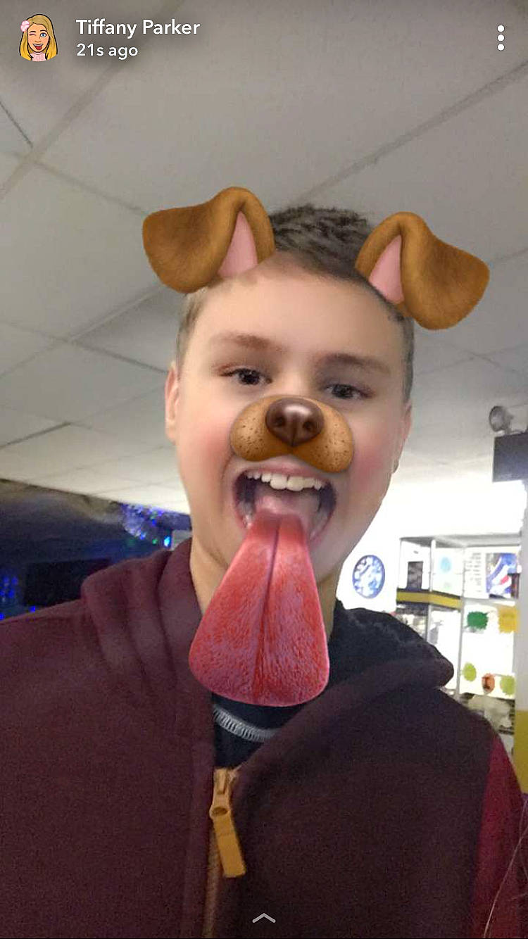 Chad joined the competition — help win amazing prizes! ear, head, jaw, joy, mouth, neck, nose, organ, person, smile, snout, tongue, tooth