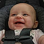 Maylynn joined the competition — help win amazing prizes! baby, smile, car_seat, child, infant, straps, happy, face, closeup, seatbelt, safety, cute, young_child, person, clothing, indoors, head, expression, skin, hands