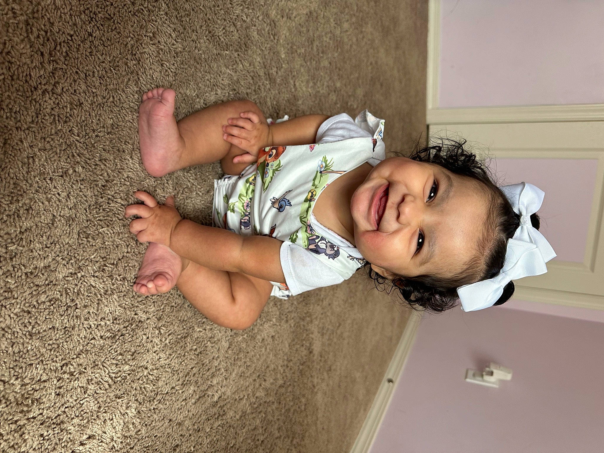 Layla joined the competition — help win amazing prizes! chin, elbow, eye, finger, fun, hair, happy, head, human_body, human_leg, joy, mouth, nose, person, plant, shoulder, skin, smile, thigh, toddler