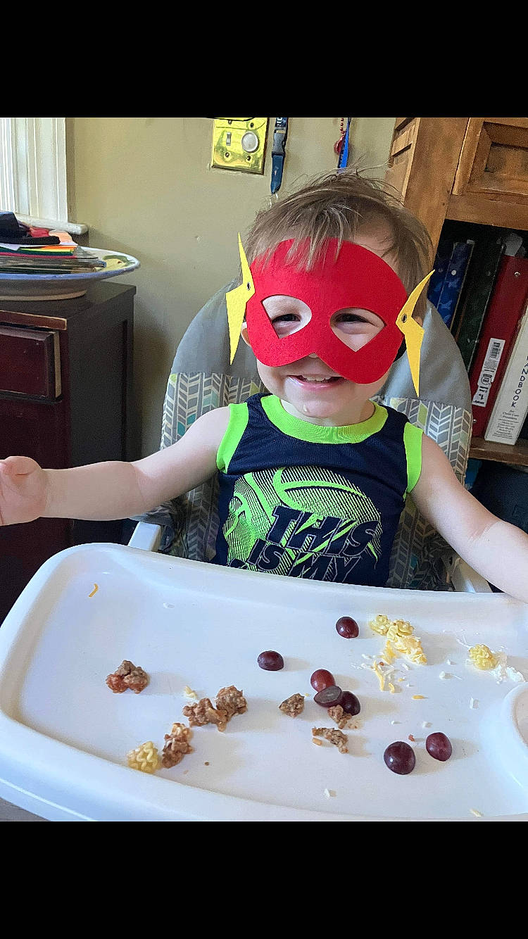 Stephen joined the competition — help win amazing prizes! baby, child, comfort_food, cuisine, dish, eyewear, goggles, hairstyle, ingredient, junk_food, person, play, recipe, room, sunglasses, sweetness, t_shirt, tableware, toddler, toy