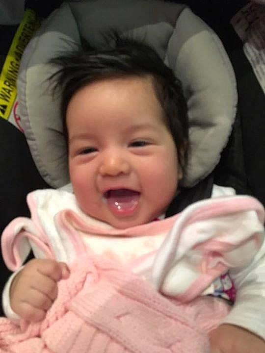 Antonella joined the competition — help win amazing prizes! child, face, facial_expression, hair, infant, mouth, organ, person, toddler