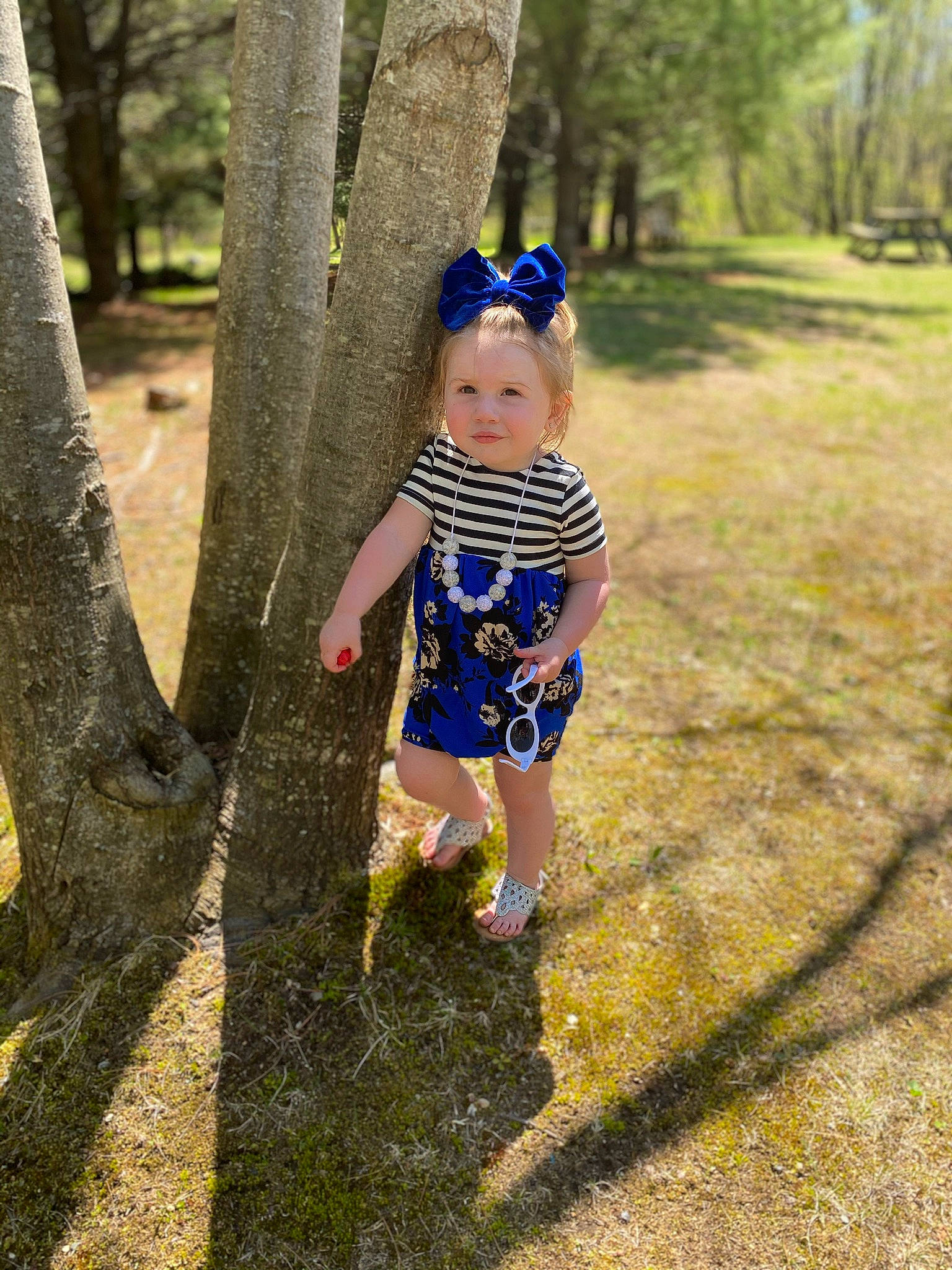 Kenzleigh is registered to the contest to win money with this photo: branch, child, dress, forest, fun, grass, happy, leaf, pattern, person, photography, plant, play, recreation, smile, spring, summer, toddler, tree, vacation