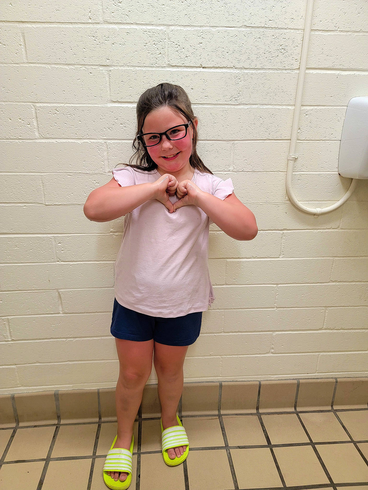 Desiree joined the competition — help win amazing prizes! child, eyewear, flooring, fun, gesture, glasses, happy, human_leg, joint, joy, knee, person, shoulder, sleeve, sportswear, standing, sweatpant, t_shirt, thigh, thumb