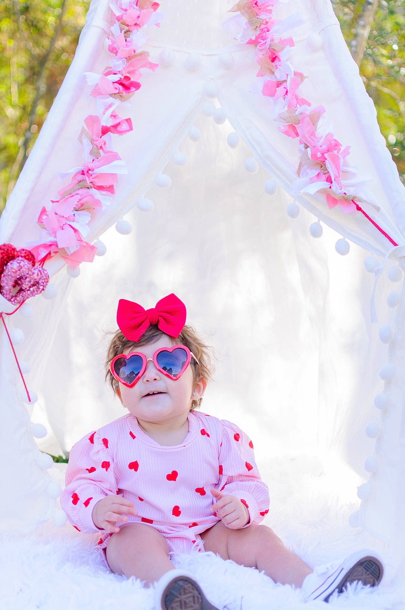 Kaci joined the competition — help win amazing prizes! baby_toddler_clothing, event, eyewear, fun, goggles, happy, leisure, magenta, party_supply, pattern, person, photograph, pink, product, recreation, snow, sunglasses, textile, toddler, vision_care
