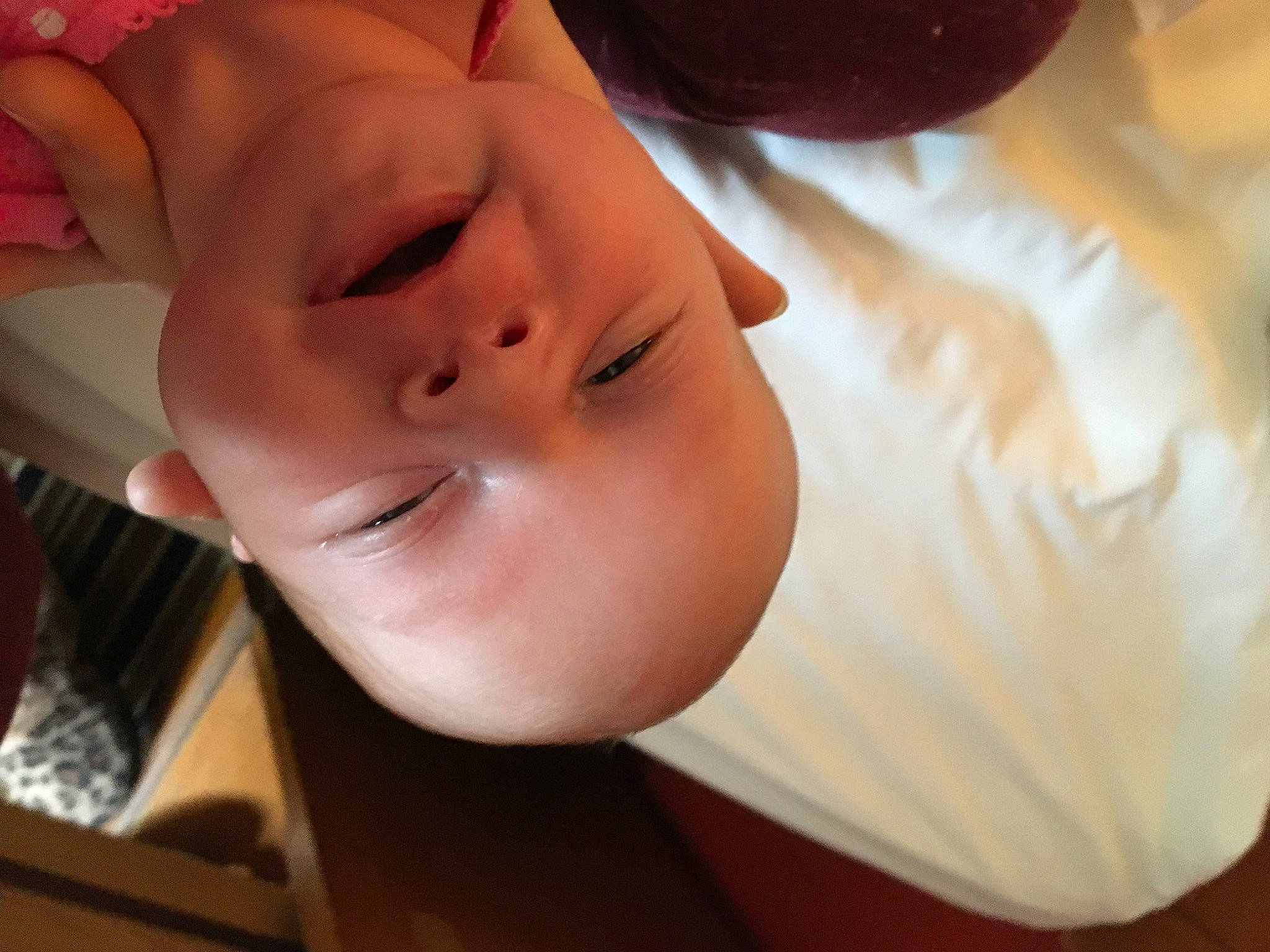 Amara is registered to the contest to win money with this photo: baby, baby_toddler_clothing, cheek, child, ear, eye, eyebrow, eyelash, fun, happy, head, headgear, iris, jaw, lip, nail, neck, nose, person, smile