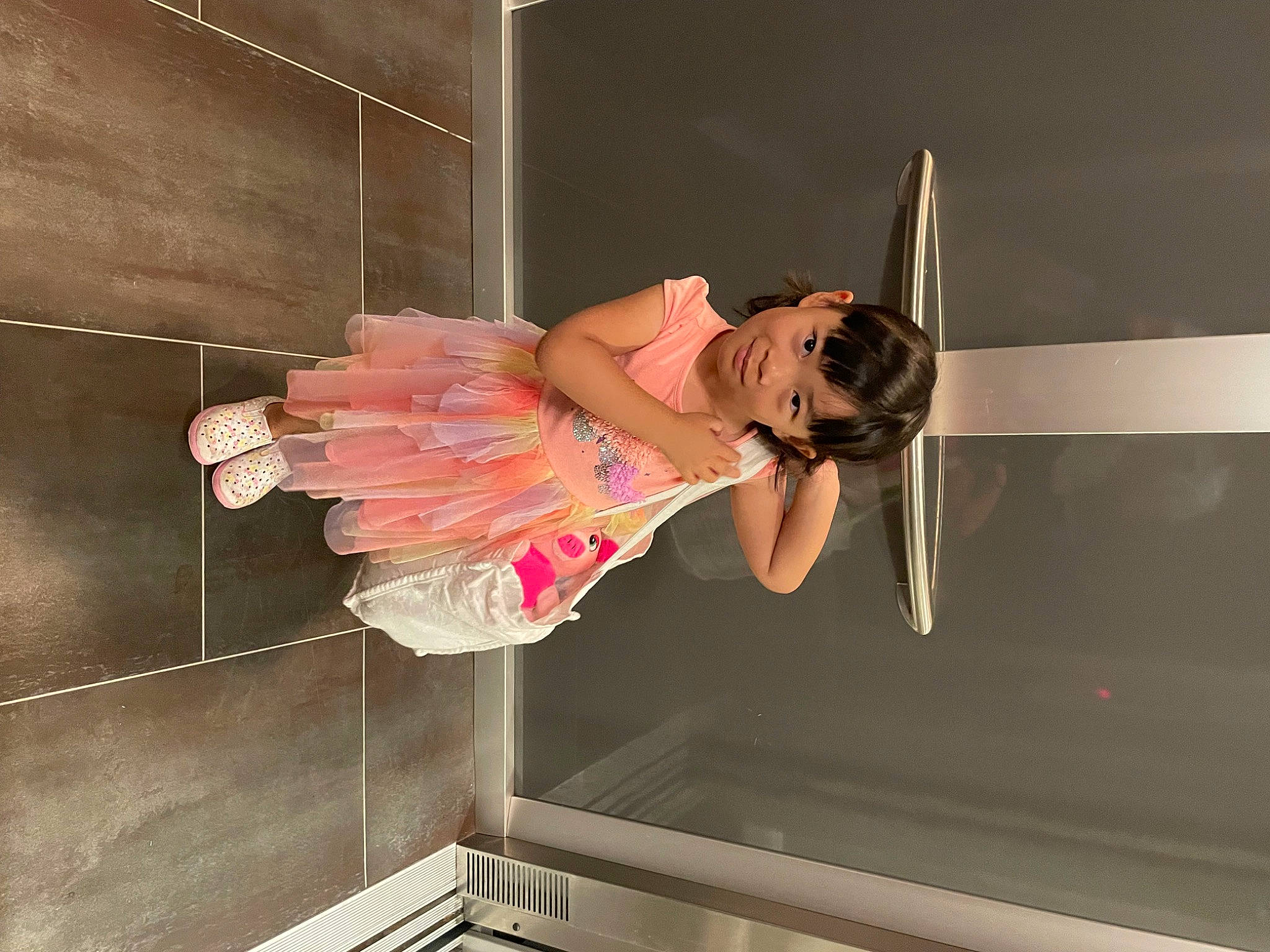 Mia joined the competition — help win amazing prizes! balance, choreography, costume, dancer, dress, entertainment, event, fashion_design, flesh, fun, human_leg, joy, performance, performance_art, performing_arts, person, public_event, room, sandal, smile