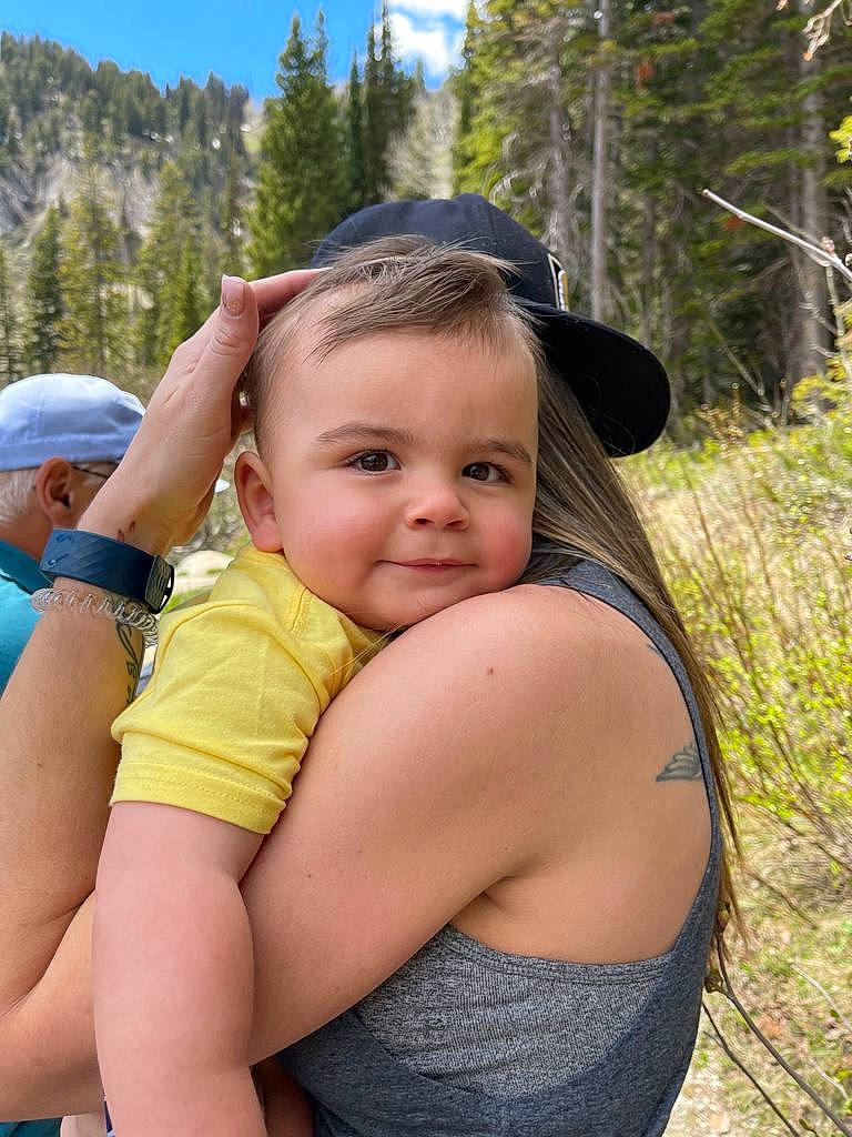 Chance joined the competition — help win amazing prizes! abdomen, arm, baby, chest, fun, gesture, grass, hand, happy, joy, leisure, neck, people_in_nature, person, plant, skin, sky, smile, toddler, tree