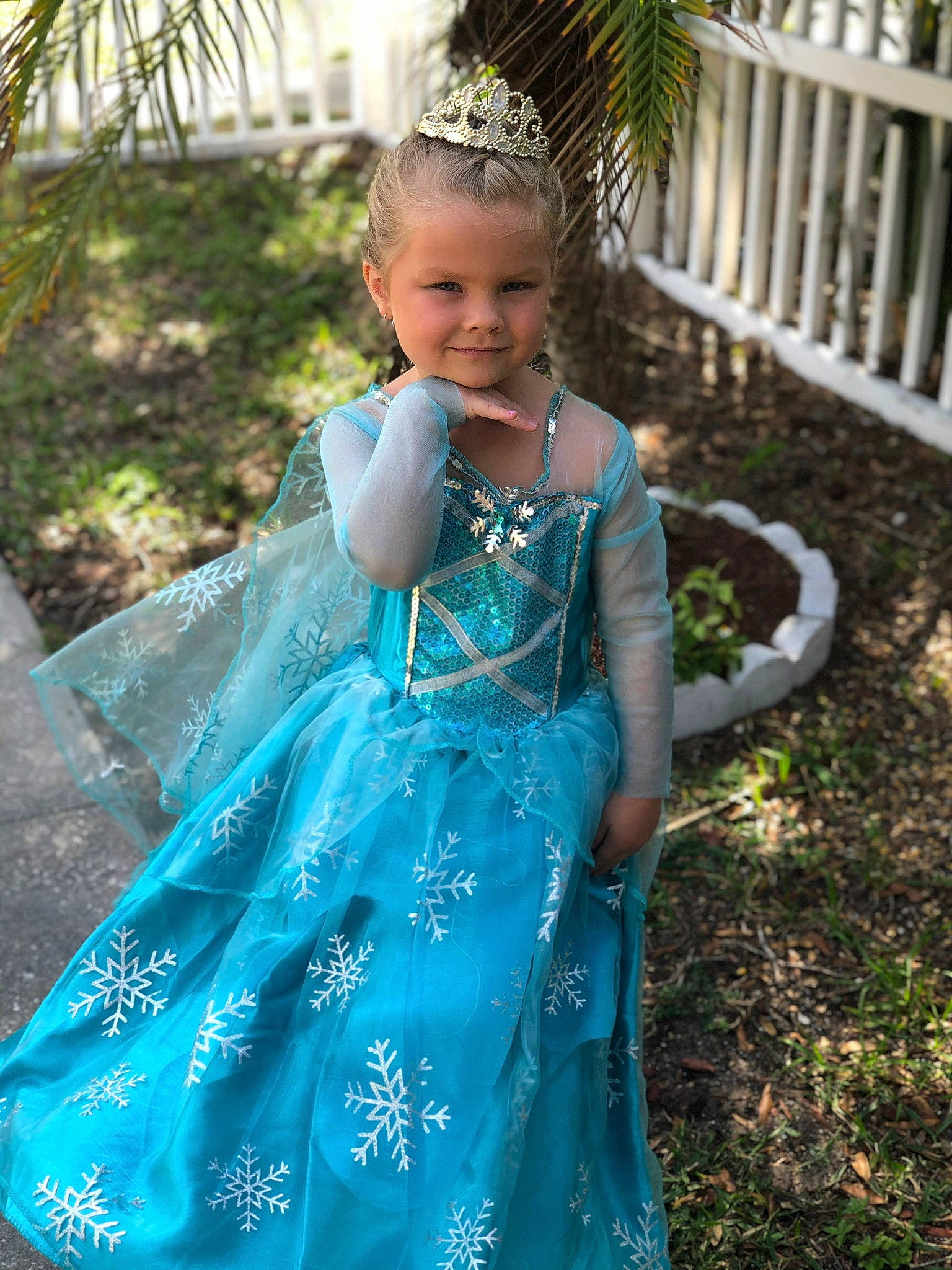 Harper joined the competition — help win amazing prizes! child, day_dress, dress, electric_blue, event, eye, face, formal_wear, fun, gown, grass, hair, hairstyle, happy, head, joy, leisure, people_in_nature, person, plant