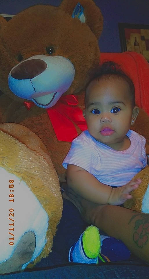 Aleia joined the competition — help win amazing prizes! baby, baby_toys, child, fun, head, person, play, plush, skin, stuffed_toy, teddy_bear, toddler, toy